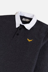 Full Rugby Polo Shirt - Charcoal